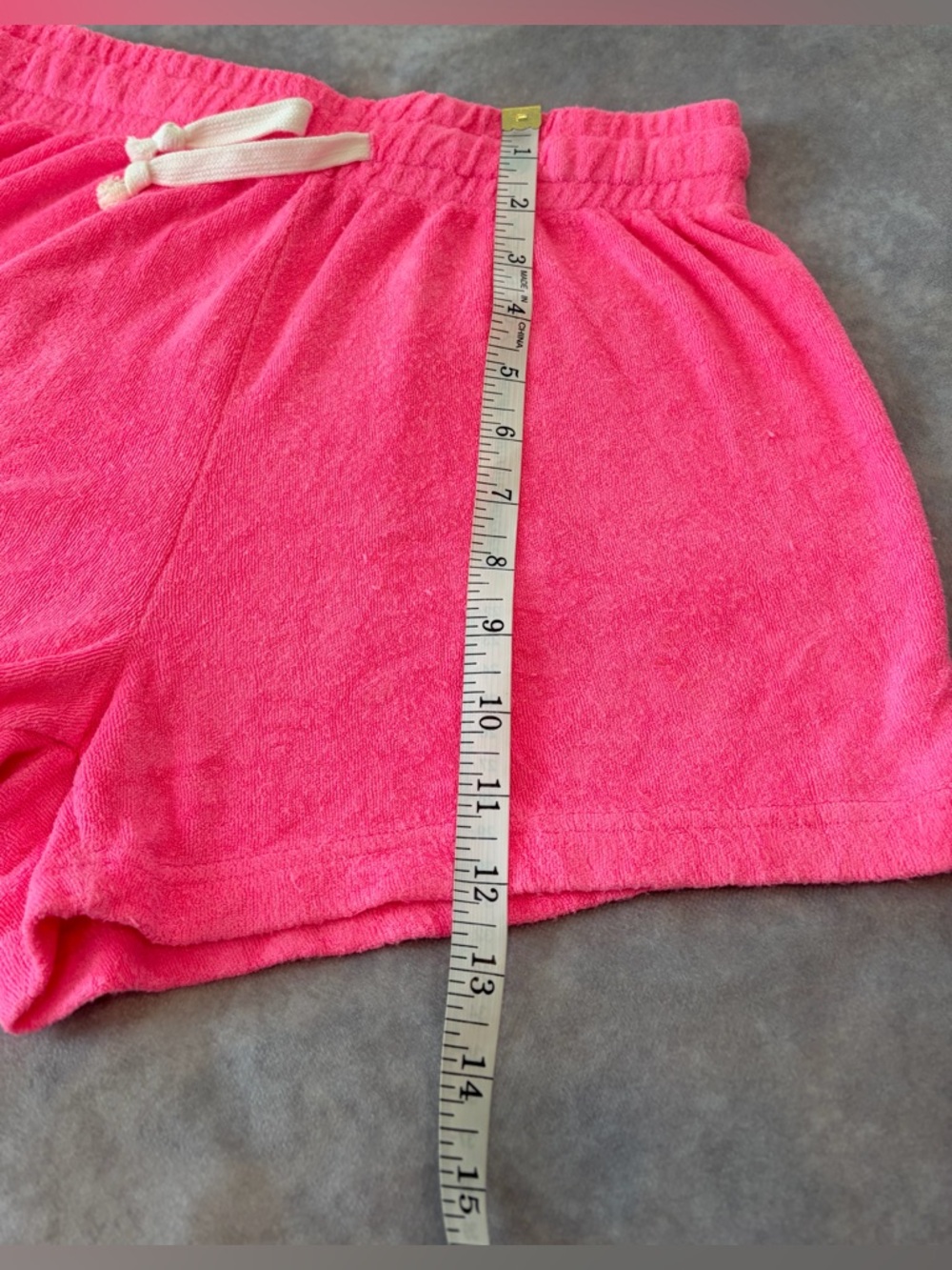 Generation Love Size:S Women Pink Terry Lounge Shorts with Drawstring - Picture 9 of 12